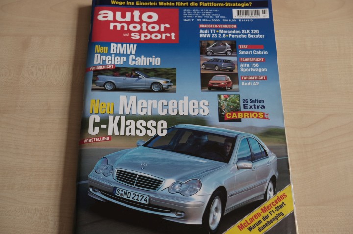 Deckblatt Auto Motor und Sport (07/2000)
